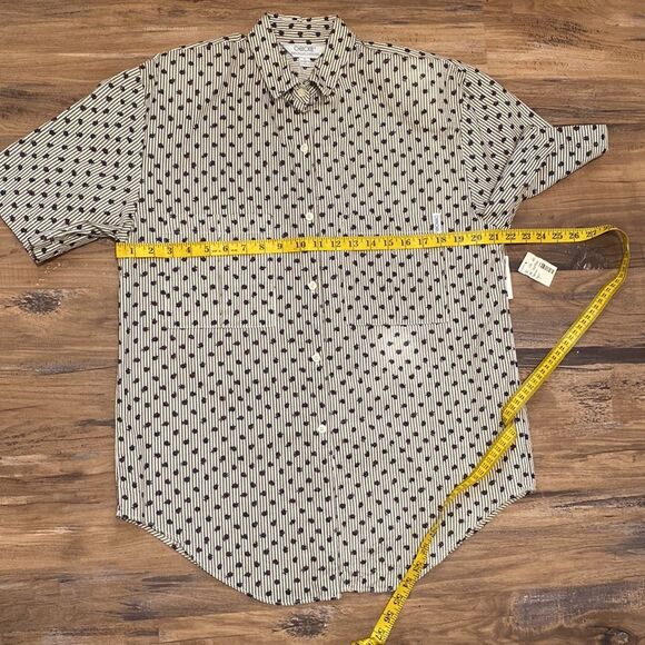 Vintage  80’s Cherokee Striped Floral Button front shirt - Picture 9 of 9